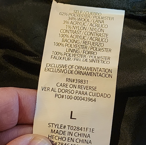 Jolt Leopard Print Wool Blend Vest, Faux Fur Collar, Size L – Chic & Cozy Layer - Picture 11 of 12